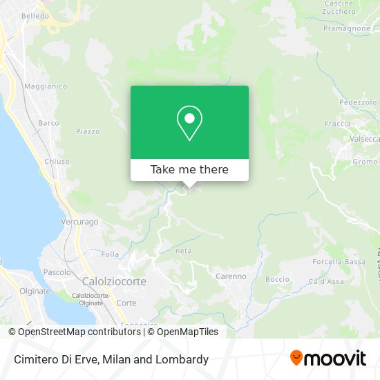 Cimitero Di Erve map
