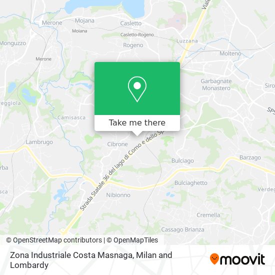 Zona Industriale Costa Masnaga map