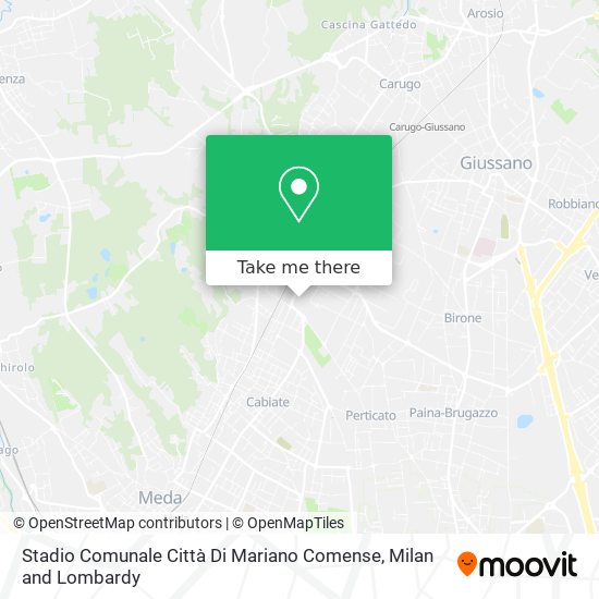 Stadio Comunale Città Di Mariano Comense map
