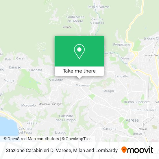 Stazione Carabinieri Di Varese map