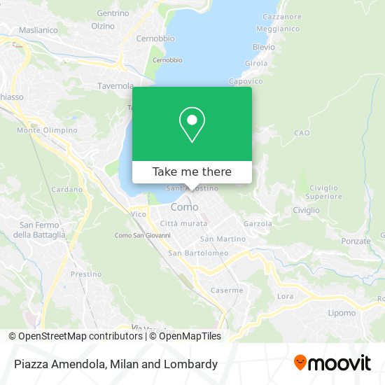 Piazza Amendola map