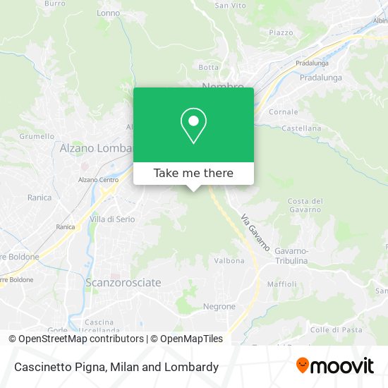 Cascinetto Pigna map