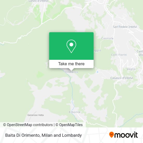 Baita Di Orimento map