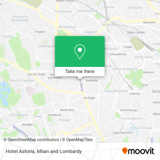 Hotel Astoria map