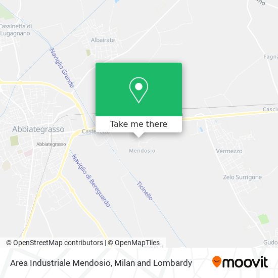Area Industriale Mendosio map