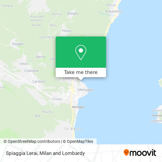 Spiaggia Lerai map