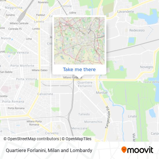 Quartiere Forlanini map