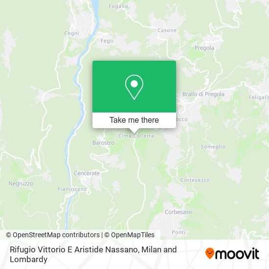 Rifugio Vittorio E Aristide Nassano map