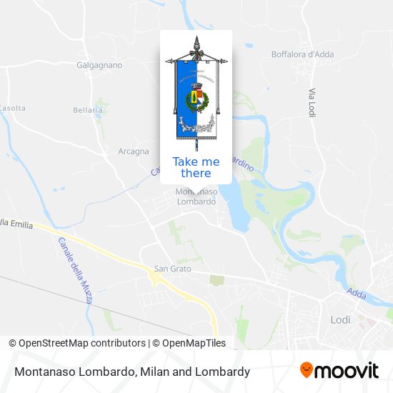 Montanaso Lombardo map