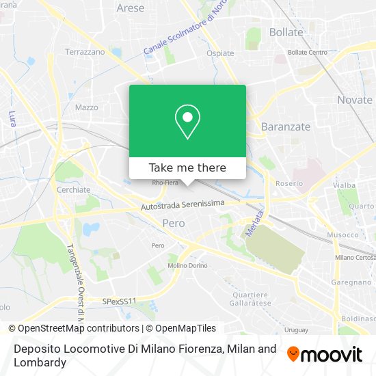 Deposito Locomotive Di Milano Fiorenza map