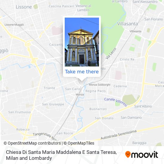 Chiesa Di Santa Maria Maddalena E Santa Teresa map