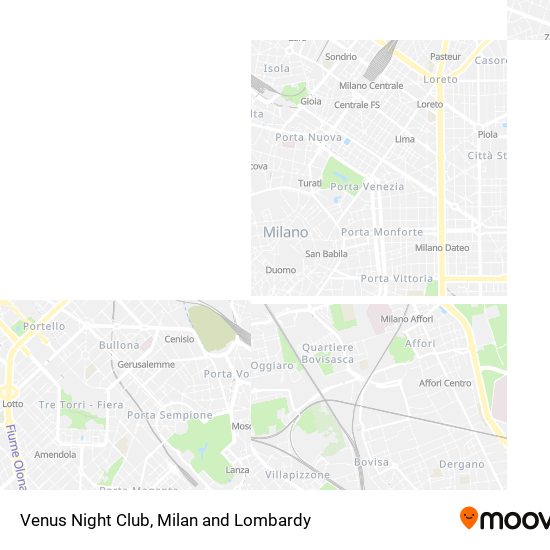 Venus Night Club map