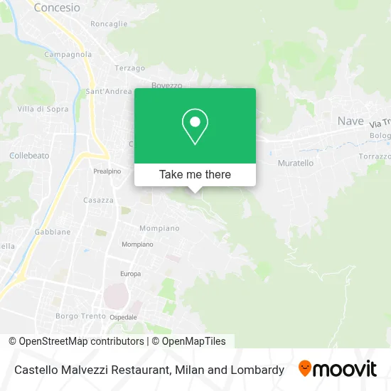 Castello Malvezzi Restaurant map