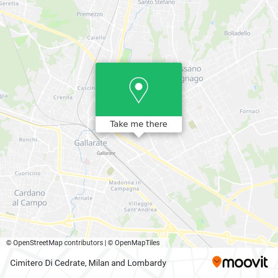 Cimitero Di Cedrate map