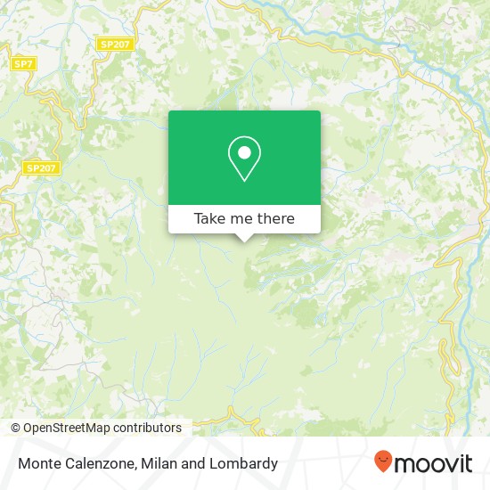 Monte Calenzone map