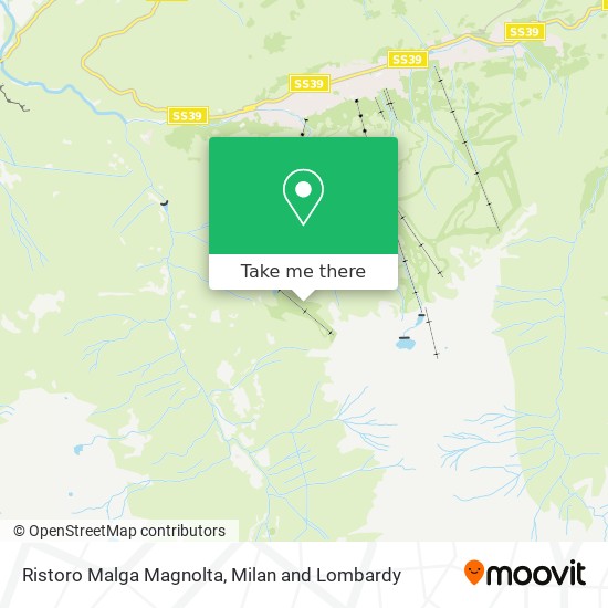 Ristoro Malga Magnolta map