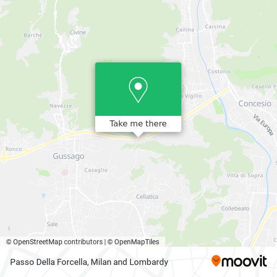 Passo Della Forcella map