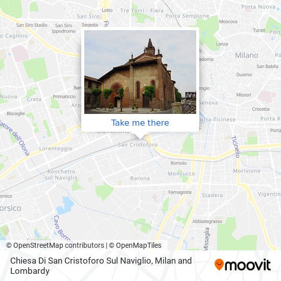 Chiesa Di San Cristoforo Sul Naviglio map