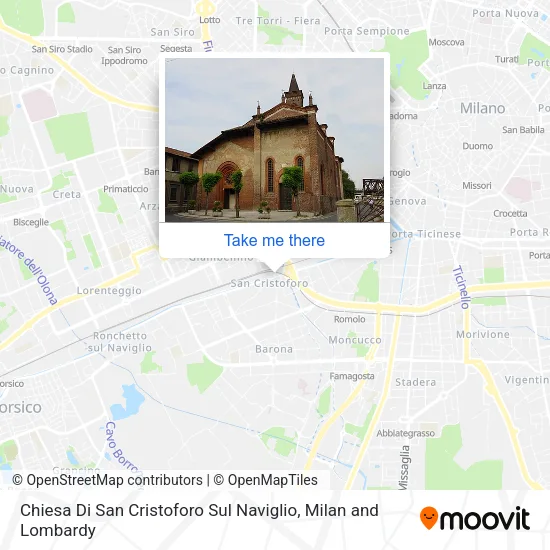 Chiesa Di San Cristoforo Sul Naviglio map
