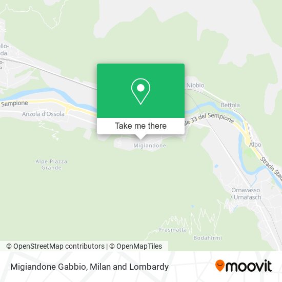 Migiandone Gabbio map