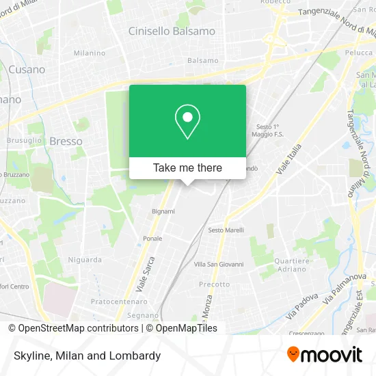 Skyline map