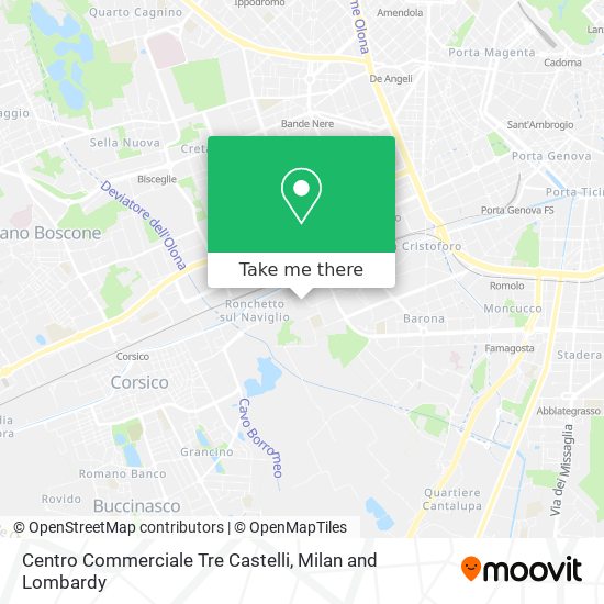 Centro Commerciale Tre Castelli map
