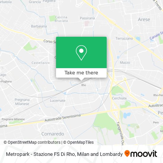 Metropark - Stazione FS Di Rho map