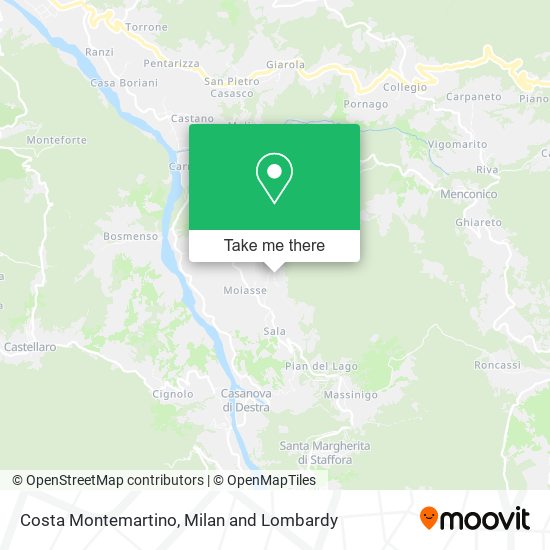 Costa Montemartino map