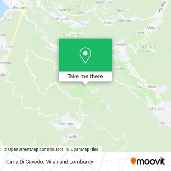 Cima Di Cavedo map