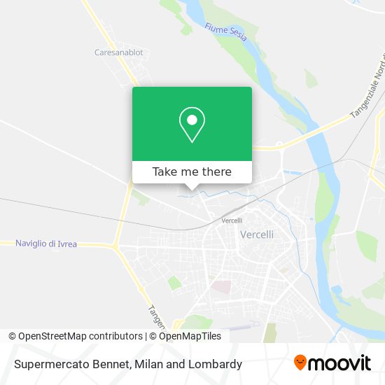Supermercato Bennet map
