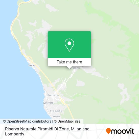 Riserva Naturale Piramidi Di Zone map