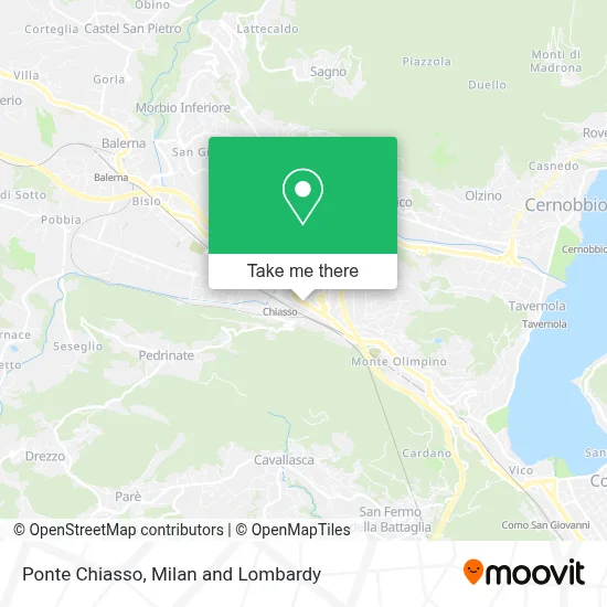 Ponte Chiasso map
