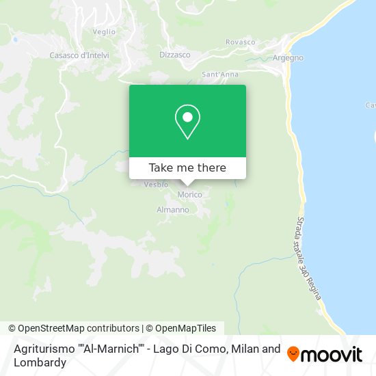 Agriturismo ""Al-Marnich"" - Lago Di Como map