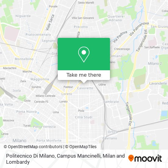 Politecnico Di Milano, Campus Mancinelli map