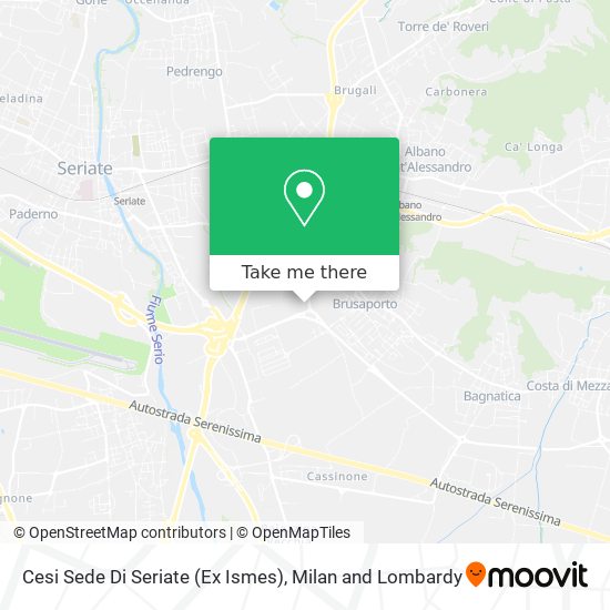 Cesi Sede Di Seriate (Ex Ismes) map