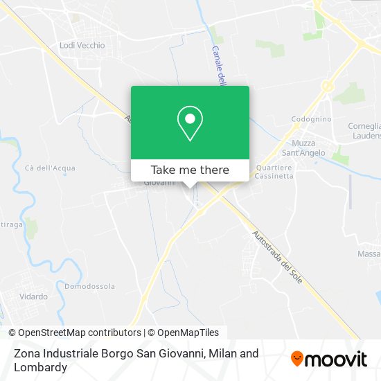 Zona Industriale Borgo San Giovanni map