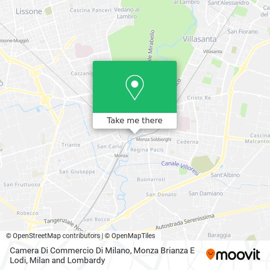 Camera Di Commercio Di Milano, Monza Brianza E Lodi map