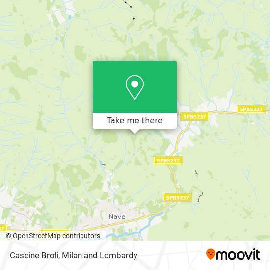 Cascine Broli map