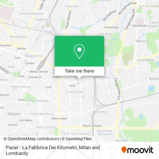 Pacer - La Fabbrica Dei Kilometri map