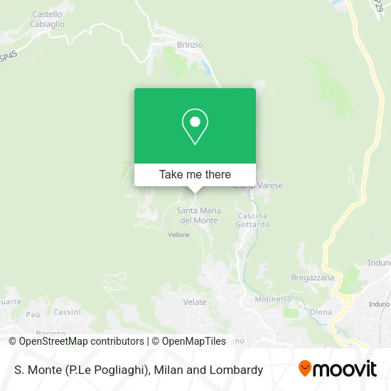 S. Monte (P.Le Pogliaghi) map