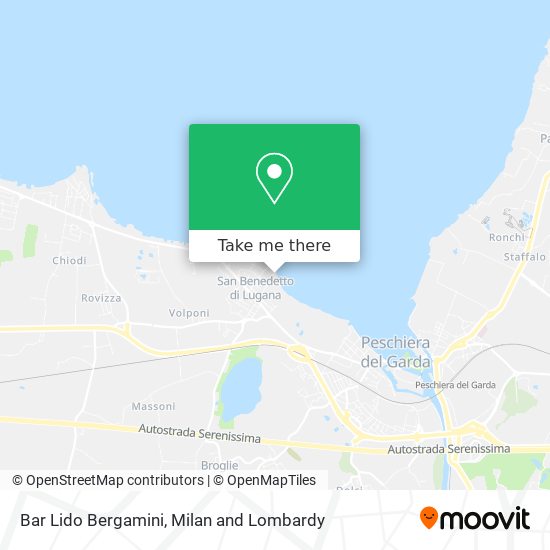 Bar Lido Bergamini map