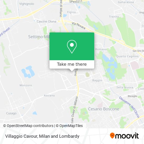 Villaggio Cavour map