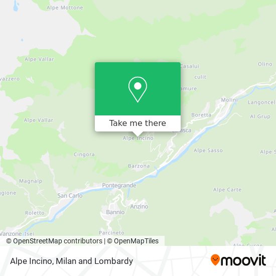 Alpe Incino map