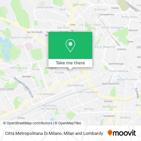 Città Metropolitana Di Milano map