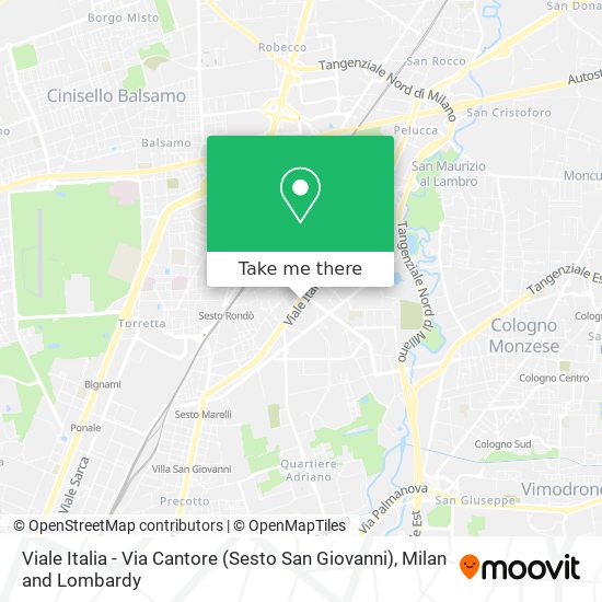 Viale Italia - Via Cantore (Sesto San Giovanni) map