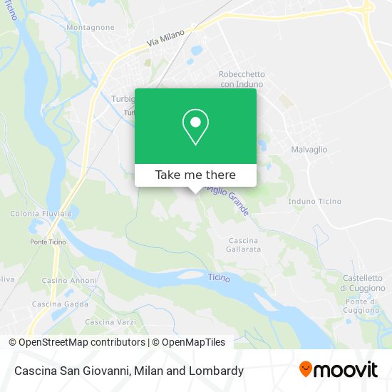 Cascina San Giovanni map