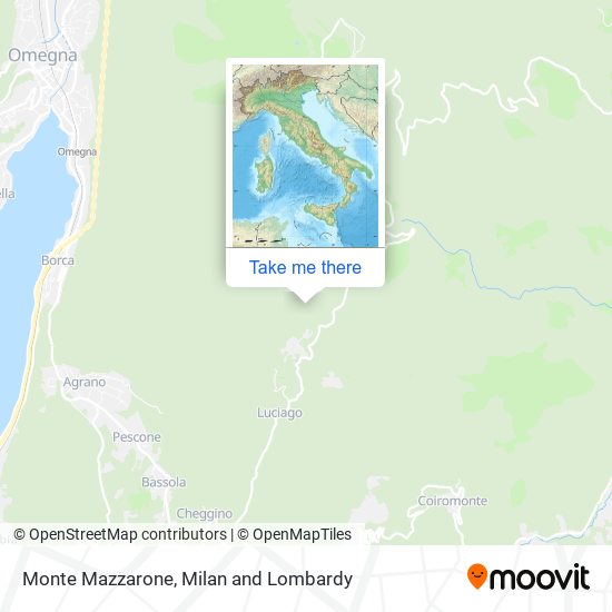 Monte Mazzarone map