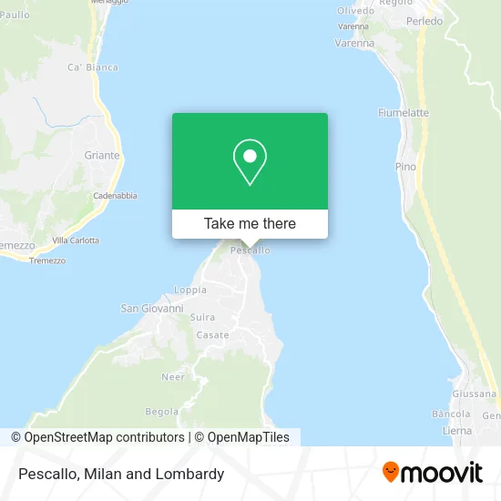 Pescallo map