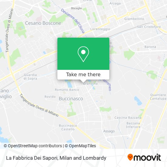 La Fabbrica Dei Sapori map