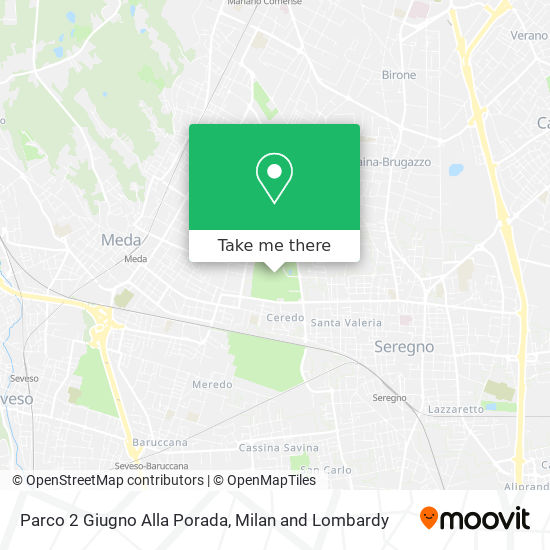 How To Get To Parco 2 Giugno Alla Porada In Seregno By Bus Train Or Metro